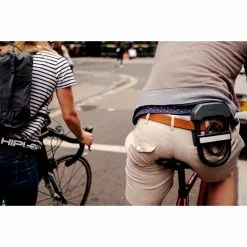 Hiplok DXC Wearable Bicycle Lock With Cable -Bikes Shop DXC1GY Clipped Belt Rear Mid