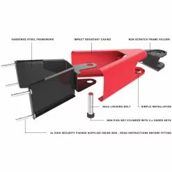 Hiplok AIRLOK Wall Mounted Lock And Hanger -Bikes Shop Hiplok AIRLOK Wall Mounted Lock Hanger Anchor Locks Black 2017 ALK1AB 1 2