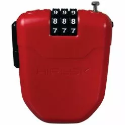 Hiplok FX Wearable Combination Lock -Bikes Shop Hiplok FX Wearable 1m Retractable Cable Combination Bicyc Internal Red NotSet FX1RD 1