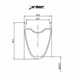 Prime Baroudeur Disc - Tubeless Bundle -Bikes Shop Prime Baroudeur Road Disc Wheelset Wheel Sets Black PBRDW700B 46