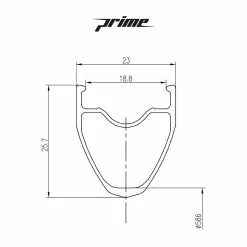 Prime Baroudeur - Tubeless Bundle -Bikes Shop Prime Baroudeur Road Wheelset Wheel Sets Black PBRW700B 34