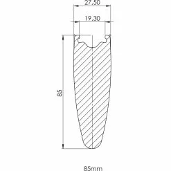 Prime BlackEdition 85 Carbon Front Wheel -Bikes Shop Prime BlackEdition 85 Carbon Front Wheel Front Wheels Black NotSet PBE85PBCCBF 5