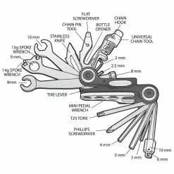 Topeak Alien II 26 Function Multi Tool -Bikes Shop Topeak Alien II 26 Function Multi Tool Tools Multi Tools Black TT2353 4