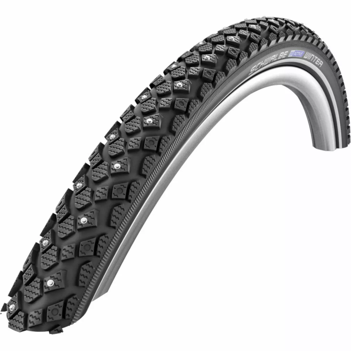 Schwalbe Winter Kevlar Guard Rigid Spiked Road Tyre 1 Schwalbe Winter Kevlar Guard Rigid Spiked Road Tyre